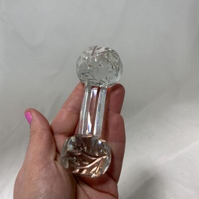 [261] VINTAGE | Cut Glass Master Knife Rest  