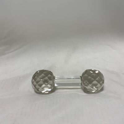 [262] VINTAGE | Faceted Glass Master Knife Rest 