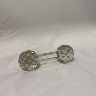 [262] VINTAGE | Faceted Glass Master Knife Rest 