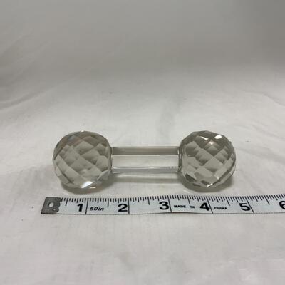 [262] VINTAGE | Faceted Glass Master Knife Rest 