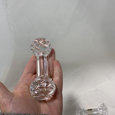[263] VINTAGE | Two Crystal Knife Rests