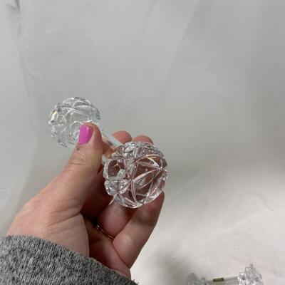 [263] VINTAGE | Two Crystal Knife Rests
