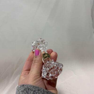 [263] VINTAGE | Two Crystal Knife Rests