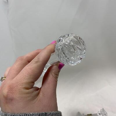 [263] VINTAGE | Two Crystal Knife Rests