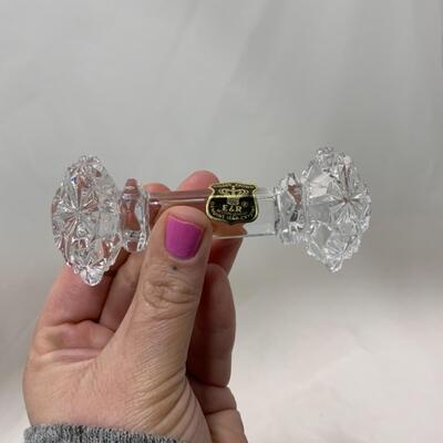 [263] VINTAGE | Two Crystal Knife Rests