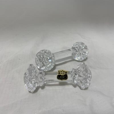 [263] VINTAGE | Two Crystal Knife Rests