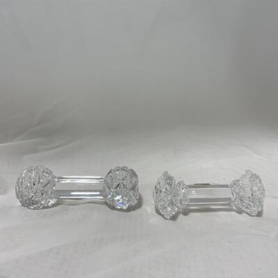 [263] VINTAGE | Two Crystal Knife Rests