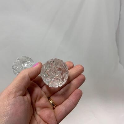 [266] VINTAGE | Two Matching Cut Glass Knife Rests