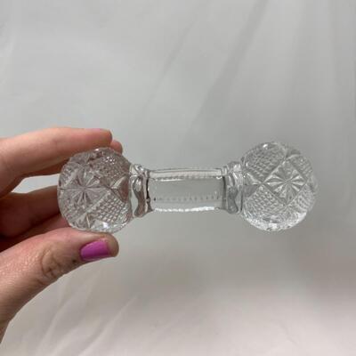 [266] VINTAGE | Two Matching Cut Glass Knife Rests