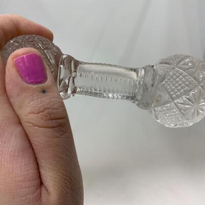 [266] VINTAGE | Two Matching Cut Glass Knife Rests