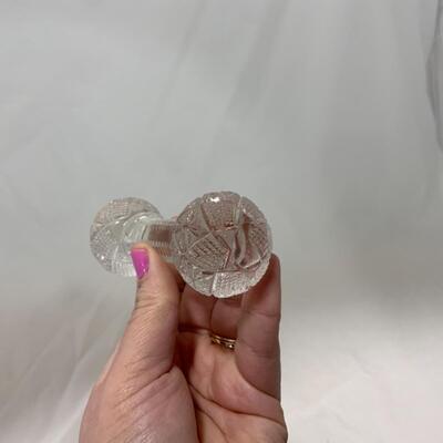 [266] VINTAGE | Two Matching Cut Glass Knife Rests