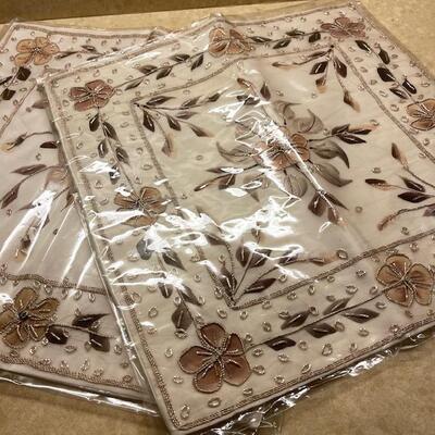 Lot 287 Beaded Pillow Covers Unused