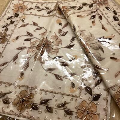 Lot 287 Beaded Pillow Covers Unused