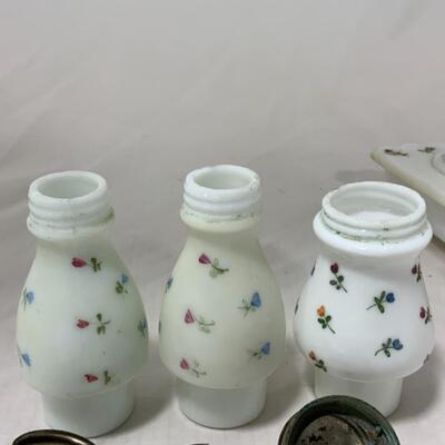 [268] ANTIQUE | 1890 | Dithridge | Scalloped Fan Condiment Set