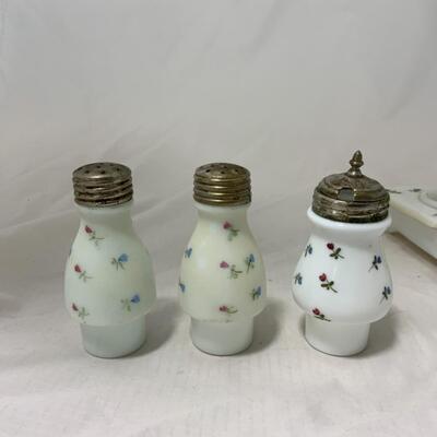 [268] ANTIQUE | 1890 | Dithridge | Scalloped Fan Condiment Set