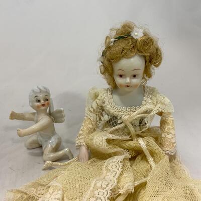 [269] Modern Ceramic Doll Sachet | Vintage Candle-Climber Fairy