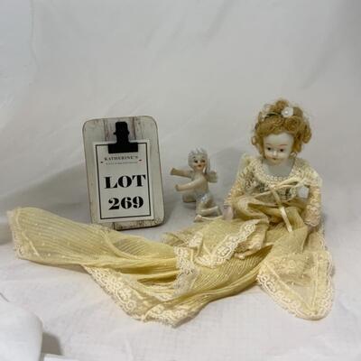 [269] Modern Ceramic Doll Sachet | Vintage Candle-Climber Fairy