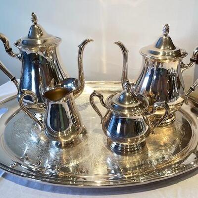 Lot 294  Reed & Barton Silver Plate Coffee/Tea Set