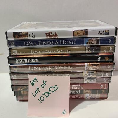 10 Assorted DVDs -Item# 659