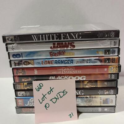 10 Assorted DVDs -Item# 660