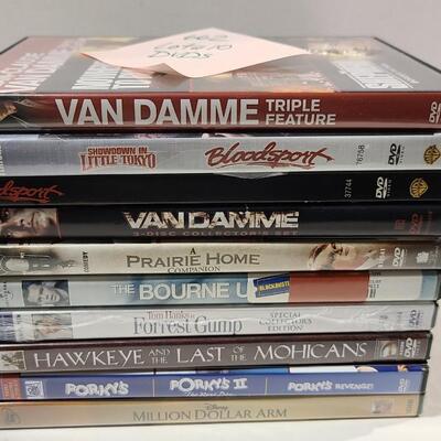 10 Assorted DVDs -Item# 662