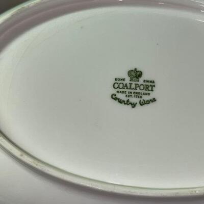 Lot 305 Coalport / Wedgwood China Country Ware 65 pc Set Embossed Leaves