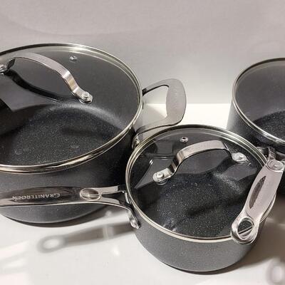 Set of GraniteRock Pots+Lids  -Item# 674