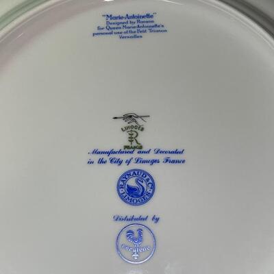 Lot 312 Set Dinnerware in Marie Antoinette Pattern by Raynaud & Co. Limoges France 72 pcs Discontinued