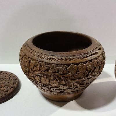2 Wooden Bowls -Item# 678