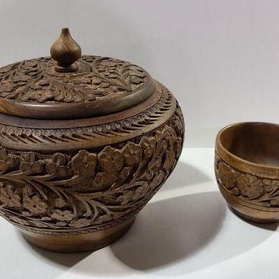 2 Wooden Bowls -Item# 678