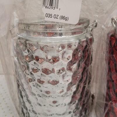Lot 296: (4) New and Pre Owned Fancy Glass Candle Holders