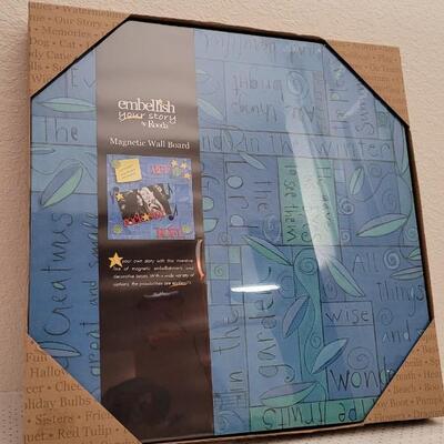 Lot 297: New Sealed DEMDACO EMBELLISH by ROEDA Magnetic Wall Board 16" 