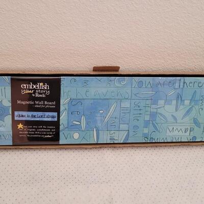 Lot 298: New Sealed Embellish by ROEDA Magnetic Wall Board 6" x 28" 
