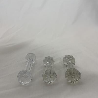 [274] VINTAGE | Three Crystal Knife Rests