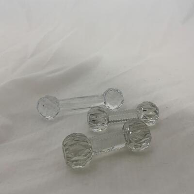 [274] VINTAGE | Three Crystal Knife Rests