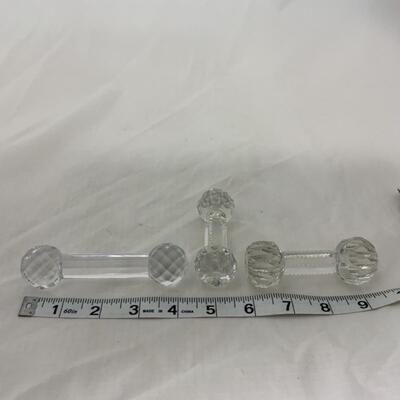 [274] VINTAGE | Three Crystal Knife Rests