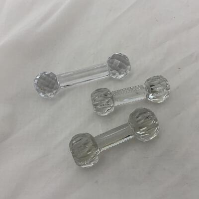 [274] VINTAGE | Three Crystal Knife Rests