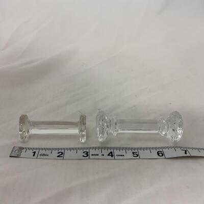 [275] VINTAGE | Two Crystal Knife Rests