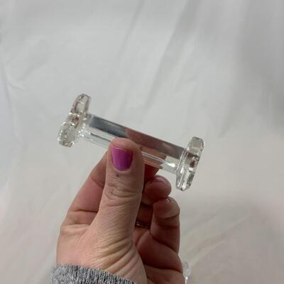 [275] VINTAGE | Two Crystal Knife Rests