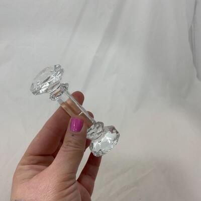 [275] VINTAGE | Two Crystal Knife Rests