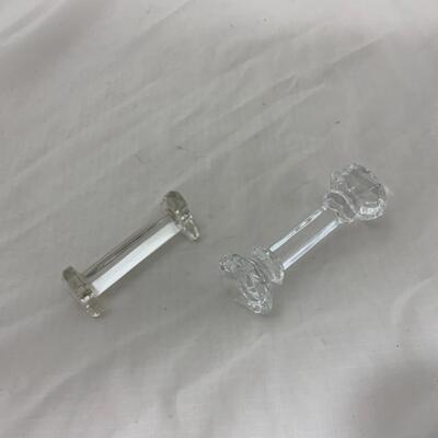 [275] VINTAGE | Two Crystal Knife Rests