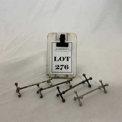 [276] VINTAGE | Four Silver Plate Knife Rests 