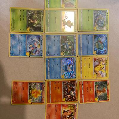 Pokémon 25th anniversary card lot holos