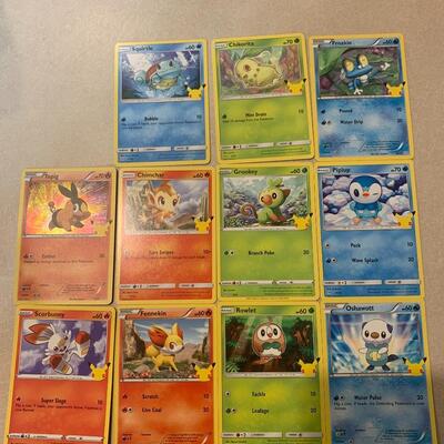 25th anniversary Pokémon card lot