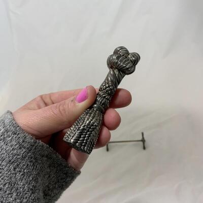 [278] VINTAGE | Three Pewter/Silver Plate Knife Rests | UNIQUE