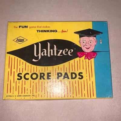 Vintage antique Yahtzee score pads