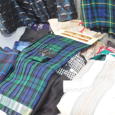 Lot 74 Pleated skirts and Kilts