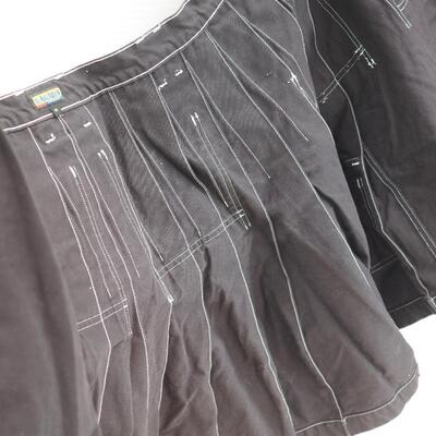 Lot 75 Used Blaklader Glasgow Men's Unisex  Black Cotton work Kilt waist 34