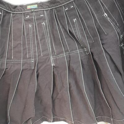 Lot 75 Used Blaklader Glasgow Men's Unisex  Black Cotton work Kilt waist 34