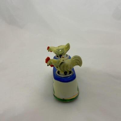[283] VINTAGE | Chicken Nodder | Condiment Set